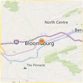 Bloomsburg University of Pennsylvania Location Map Bloomsburg University of Pennsylvania Location Map