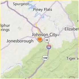 East Tennessee State University Location Map East Tennessee State University Location Map