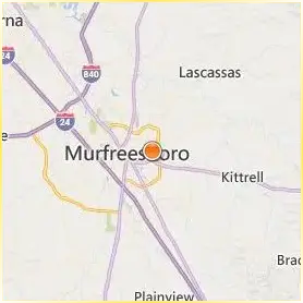 Middle Tennessee State University Location Map Middle Tennessee State University Location Map