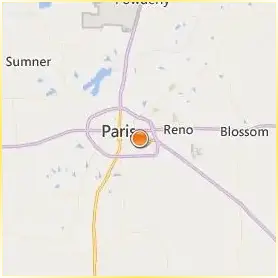 Paris Junior College Location Map Paris Junior College Location Map