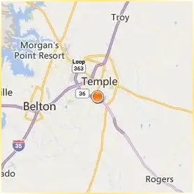 Temple College Location Map Temple College Location Map
