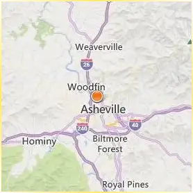 University of North Carolina at Asheville Location Map University of North Carolina at Asheville Location Map