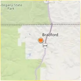 University of Pittsburgh Bradford Location Map University of Pittsburgh Bradford Location Map