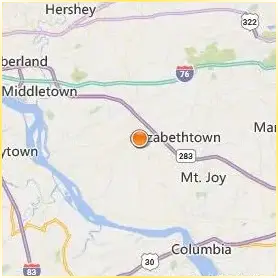 Elizabethtown College Location Map Elizabethtown College Location Map