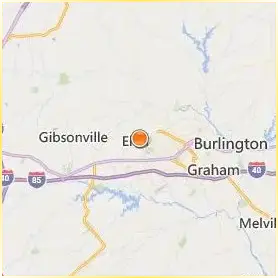 Elon University Location Map Elon University Location Map