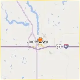 University of Jamestown Location Map University of Jamestown Location Map