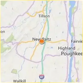 State University of New York at New Paltz Location Map State University of New York at New Paltz Location Map