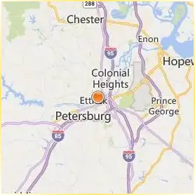 Virginia State University Location Map Virginia State University Location Map